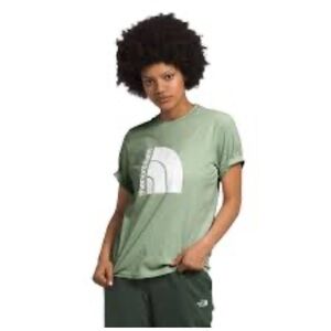 The North Face Mint Green Tee with White Logo Size L